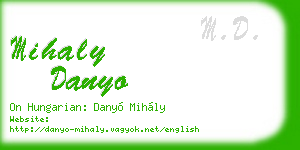 mihaly danyo business card